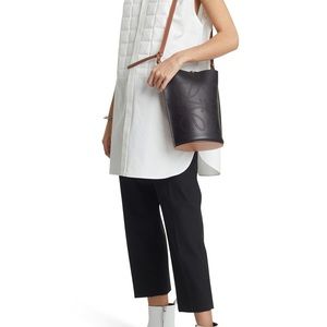 Loewe Black and Brown Bucket Bag